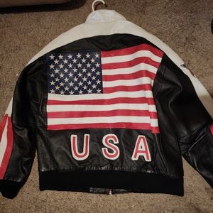 XL Mens USA Bomber Jacket "Phase 2"  w/ Pads